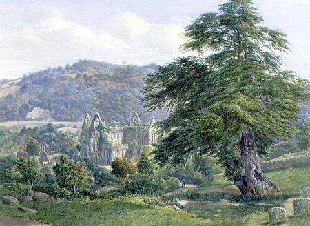 Tintern Abbey with the Wye Beyond a John Chase