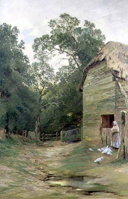 A Surrey Farmyard a John Clayton Adams