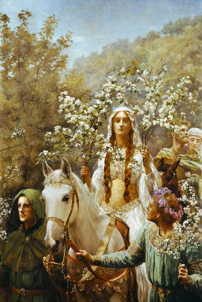 Queen Guinevere's Maying a John Collier