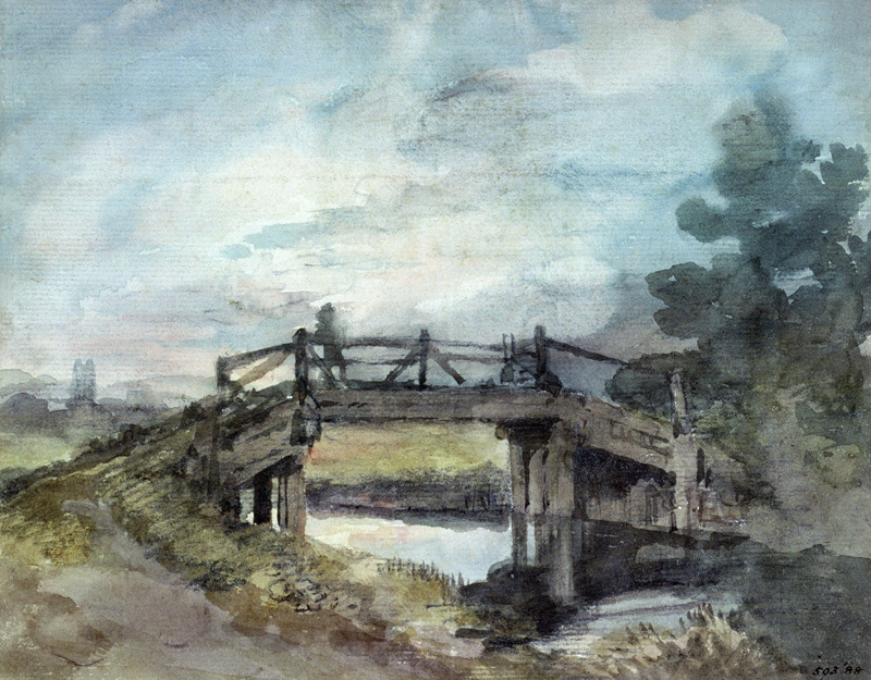 A Bridge over the Stour a John Constable