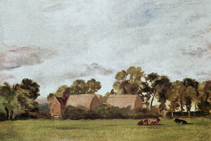 A Suffolk Landscape a John Constable