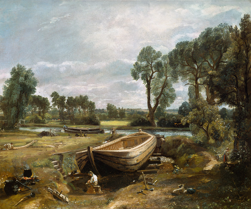 Costruzione di una barca a John Constable