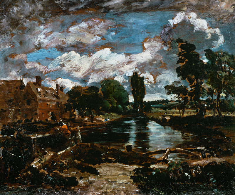 Flatford Mill from a Lock on the Stour, c.1811 a John Constable