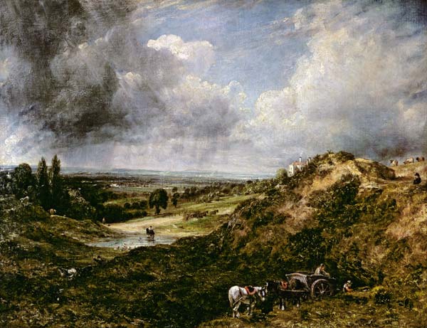 Hampstead Heath, Branch Hill Pond a John Constable