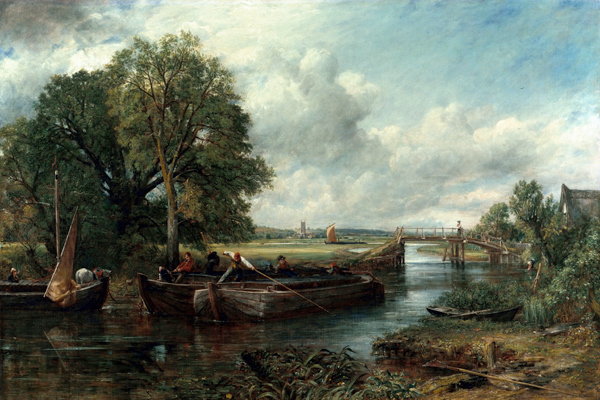 View of the Stour near Dedham a John Constable