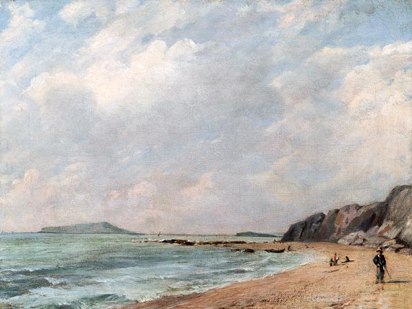 A View Of Osmington Bay, Dorset,  Looking Towards Portland Island a John Constable