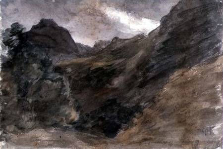 Eagle Crag, Borrowdale, 1806, recto) a John Constable
