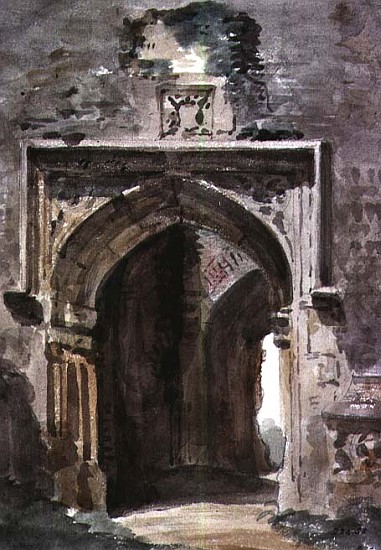 East Bergholt Church: South Archway of the Ruined Tower a John Constable