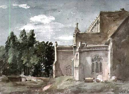 East Bergholt Church: View from the East a John Constable
