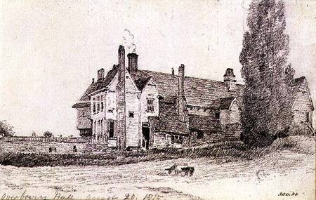 Overbury Hall, Suffolk a John Constable