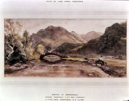 Sketch of Borrowdale, 1806, Afternoon a John Constable