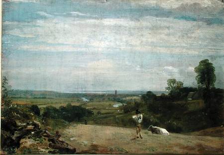 Summer Morning: Dedham from Langham a John Constable