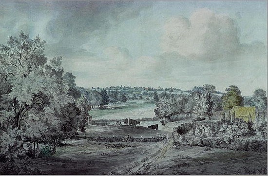 The Valley of the Stour, with Langham church in the distance a John Constable