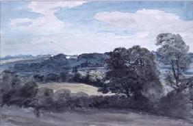 Landscape with Buildings in the distance