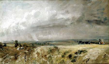 View on Hampstead Heath a John Constable