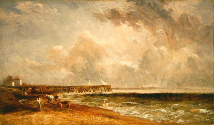 Yarmouth Jetty, c.1822 (oil on canvas) a John Constable