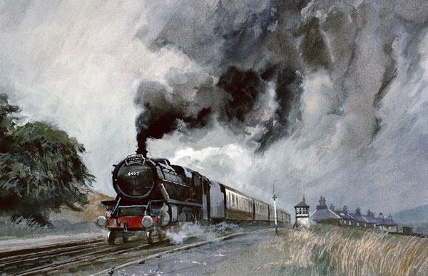 Steam Train at Garsdale, Cumbria a John  Cooke