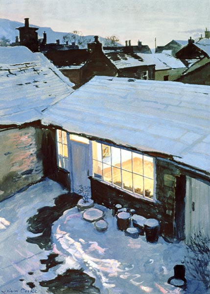 Winter Evening - My Studio  a John  Cooke