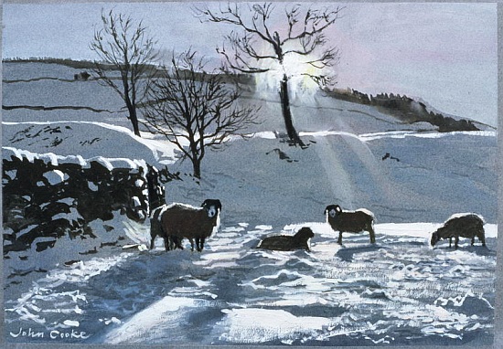 Winter Afternoon at Dentdale a John  Cooke