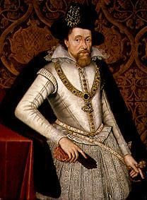 Portrait James VI. of Scotland, king James I. of England. a John de Critz il vecchio