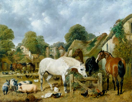Horses in a Paddock a John Frederick Herring Il Vecchio