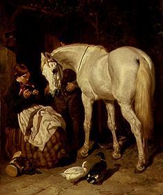 At the stable door a John Frederick Herring Il Vecchio