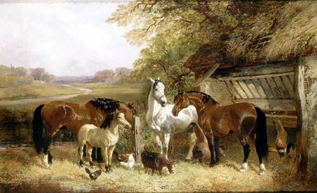 Farm Animals in a Landscape a John Frederick Herring il Giovane