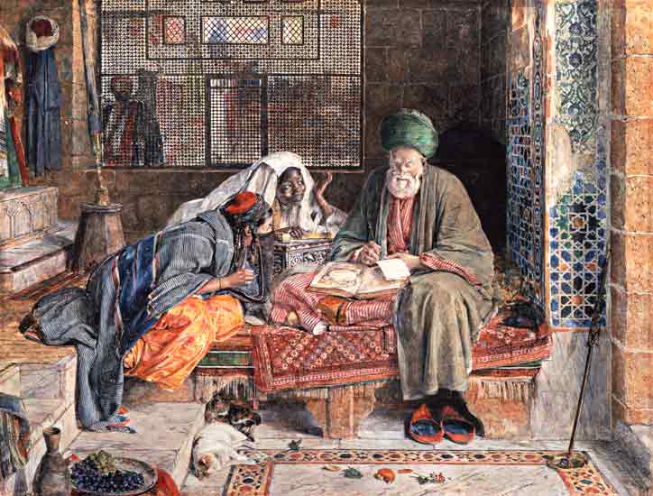 The Arab Scribe, Cairo a John Frederick Lewis