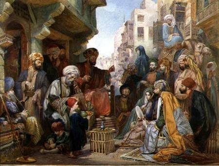 A Street in Cairo a John Frederick Lewis
