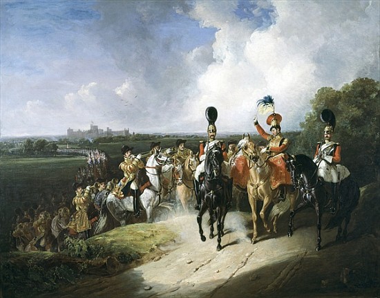 Band of the second regiment of Life Guards leaving Windsor a John Frederick Tayler