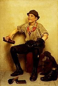 Shooshine pageboy. a John George Brown