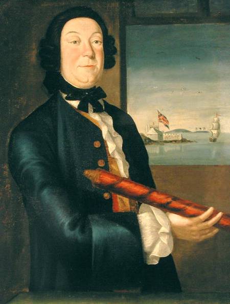 Portrait of John Clarke (1701-64) a John Greenwood