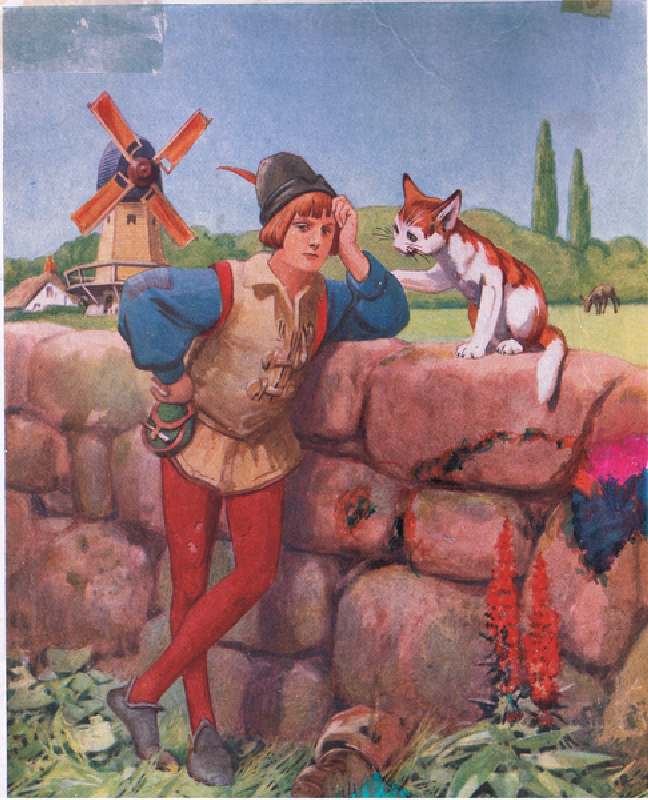 Dick Whittington and his cat (litho) a John Hassall