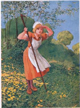 Little Bo Peep (litho)