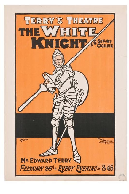 Terrys Theatre. The White knight by G. Stuart Ogilvie a John Hassall
