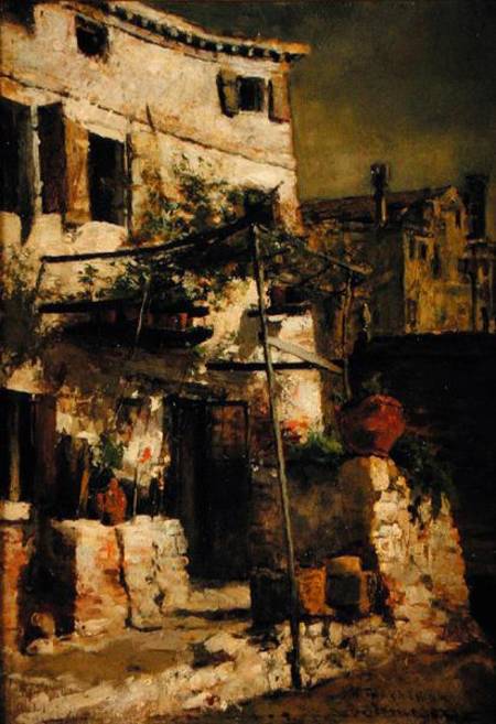 A Venetian Scene a John Henry Twachtman