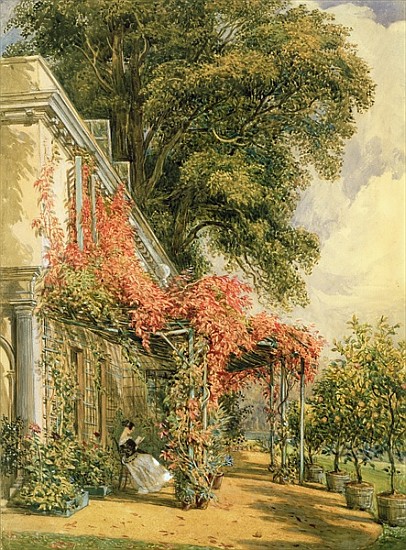 Garden Front of Mr. Robert Vernon''s House at Twickenham a John James Chalon