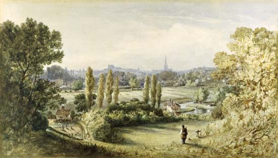 Norwich from Crown Point a John Joseph Cotman