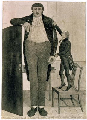 Mr O'Brien, the Irish Giant, the Tallest Man in the Known World Being near Nine Feet High, 1803 (etc a John Kay