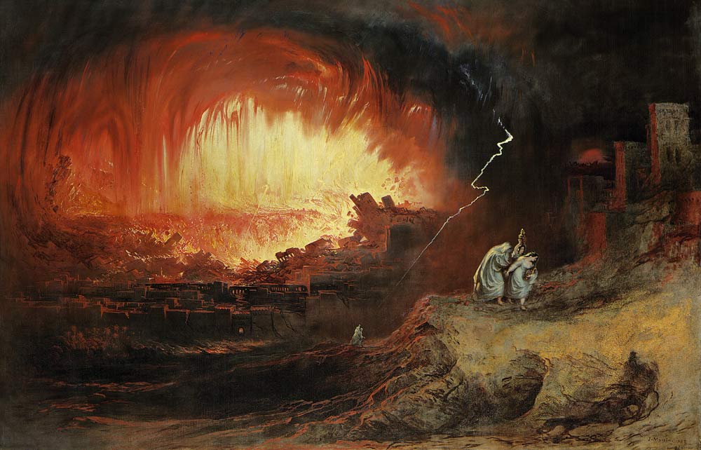 Die Zerstörung von Sodom und Gomorra a John Martin