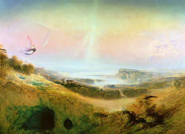 The Celestial City and the River of Bliss, 1841 (oil on canvas) a John Martin
