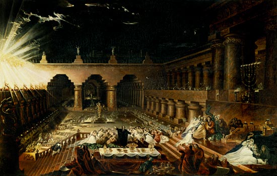 Belshazzar's Feast a John Martin