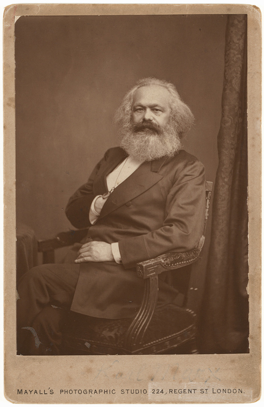 Portrait Karl Marx a John Mayall