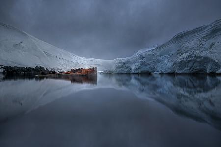 Shipwreck in Antarctica