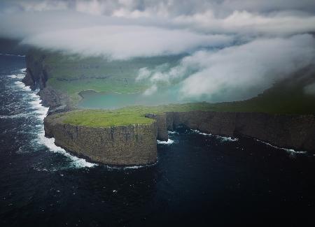 Lake above Ocean