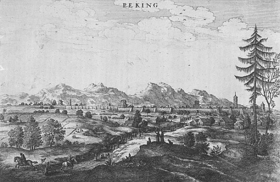 Peking, an illustration from Jan Nieuhof''s ''An Embassy to China'', published 1665 a John Ogilby