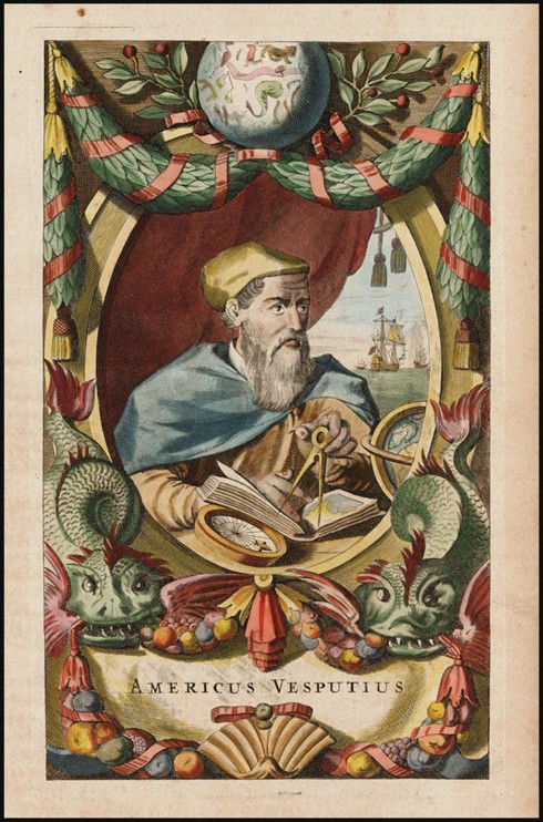 Portrait of Amerigo Vespucci a John Ogilby