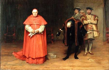 The Disgrace of Cardinal Wolsey (1475-1530) a John Pettie