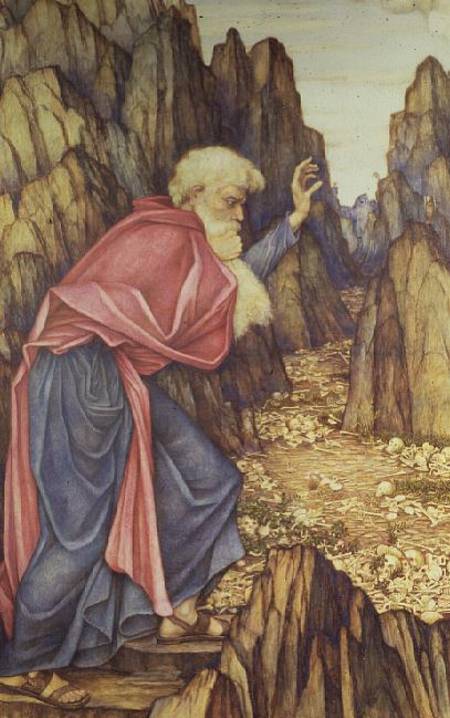 The Vision of Ezekiel a John Roddam Spencer Stanhope