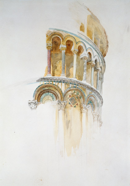 Apse of the Duomo, Pisa (pencil & w/c on paper) a John Ruskin